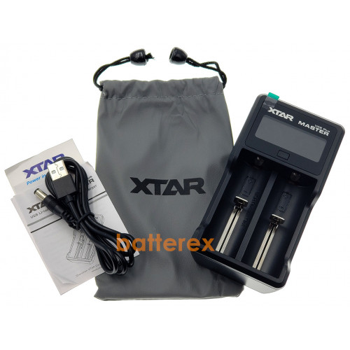 XTAR VC2 Master Plus - универсальная зарядка для Ni-MH/Li-Ion аккумуляторов с функцией PowerBank