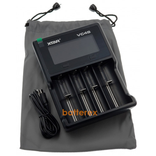 XTAR VC4S - зарядний пристрій для акумуляторів Li-Ion/Ni-MH із функціями тесту ємності та зберігання - Оригінал - гарантія 12 місяців