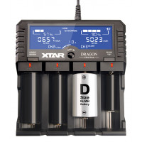 XTAR VP4 Plus Dragon - многофункциональное продвинутое зарядное устройство для Li-Ion/Ni-MH аккумуляторов